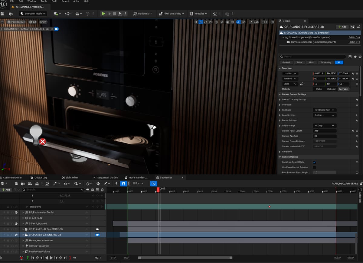 Setup temps réel — Unreal Engine 5